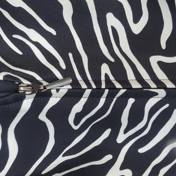 Talbot Zebra jacket 8 silk and poly like new lined Career - Picture 3 of 4
